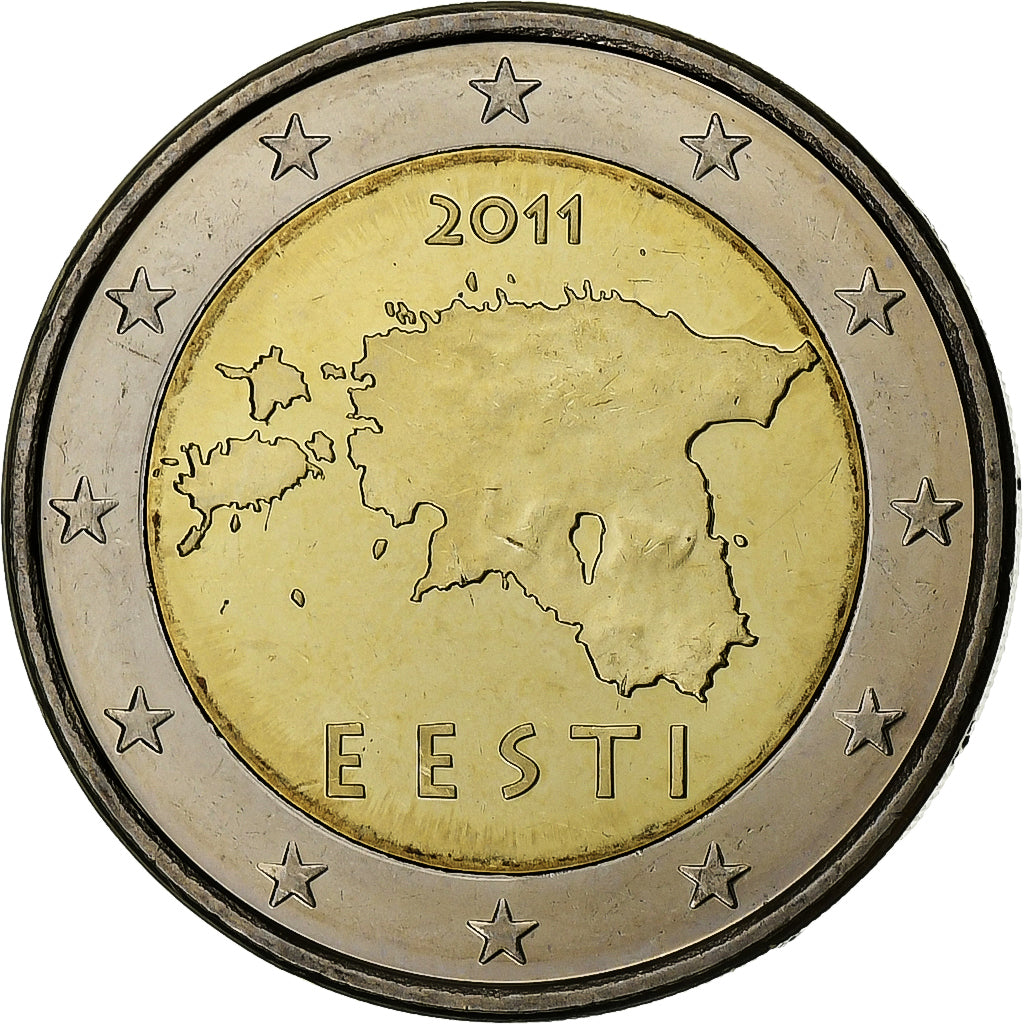 Estonija,
2 evra,
BU