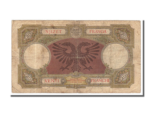 bankovec,
Albanija,
20 Franga